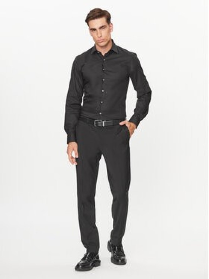 Calvin Klein Koszula Twill K10K113057 Czarny Slim Fit