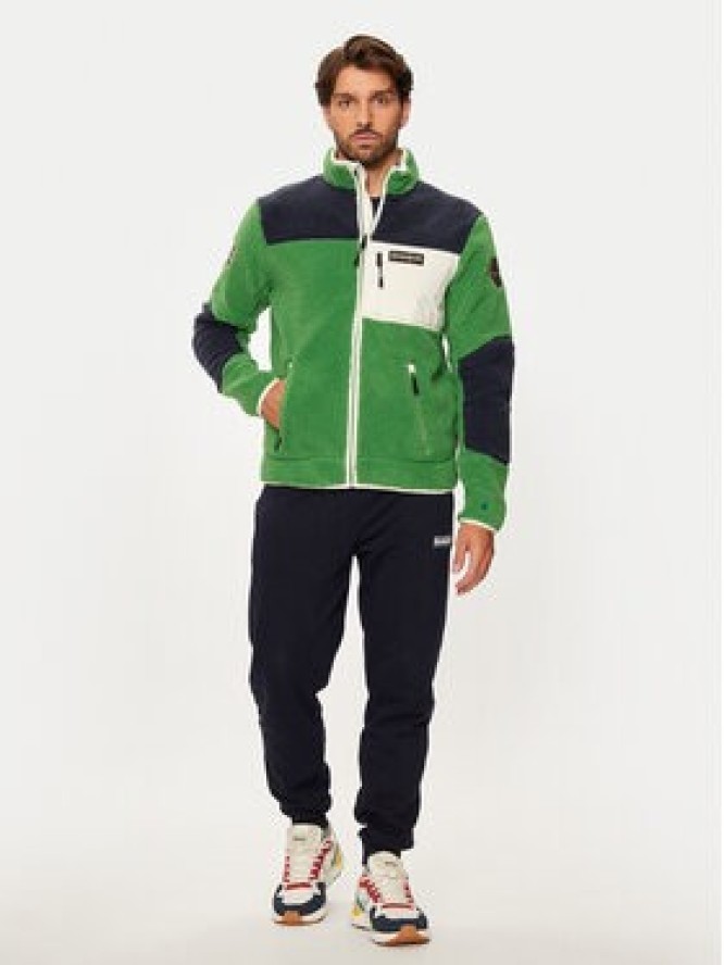 Napapijri Polar Yupik NP0A4GNT Zielony Regular Fit