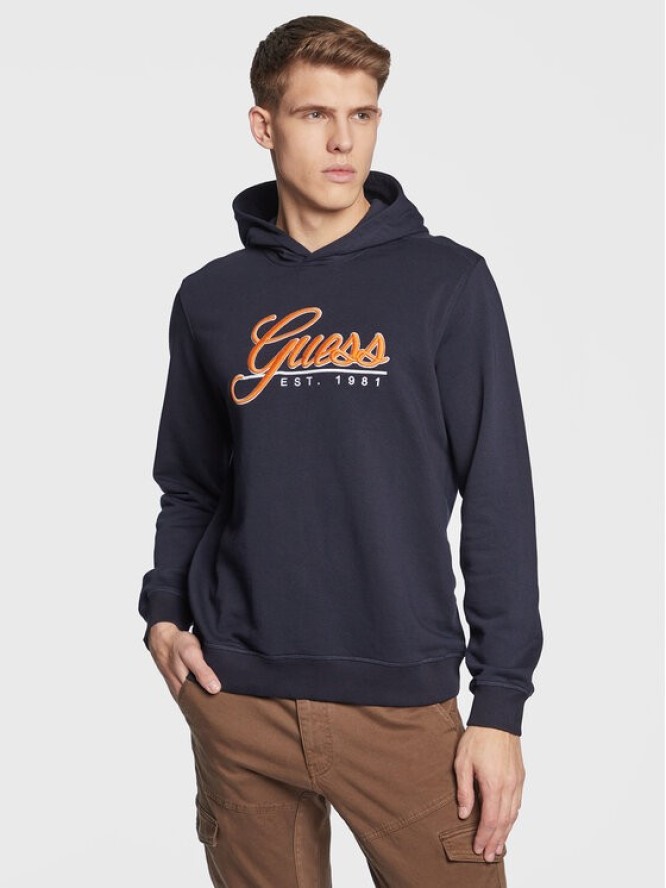 Guess Bluza Beau M3GQ36 KBK32 Granatowy Slim Fit