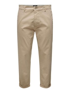 ONLY & SONS Spodnie chino "Kent" w kolorze beżowym rozmiar: W32/L32