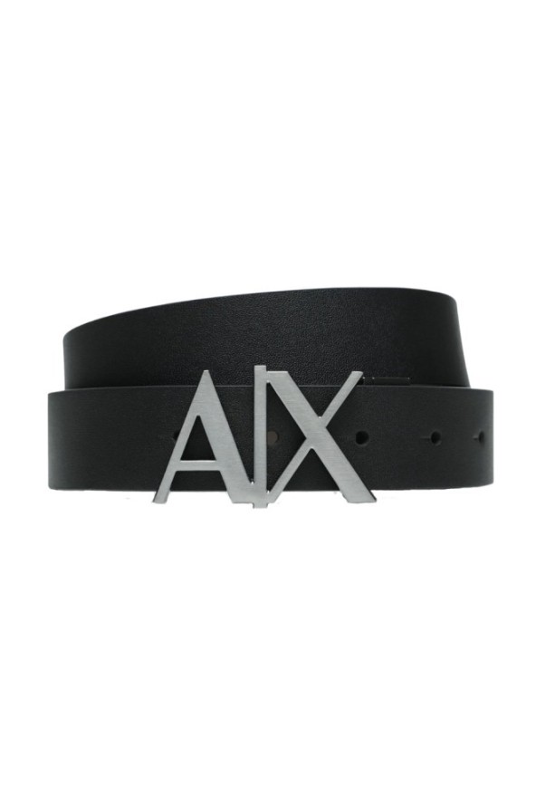 ARMANI EXCHANGE Czarny dwustronny pasek