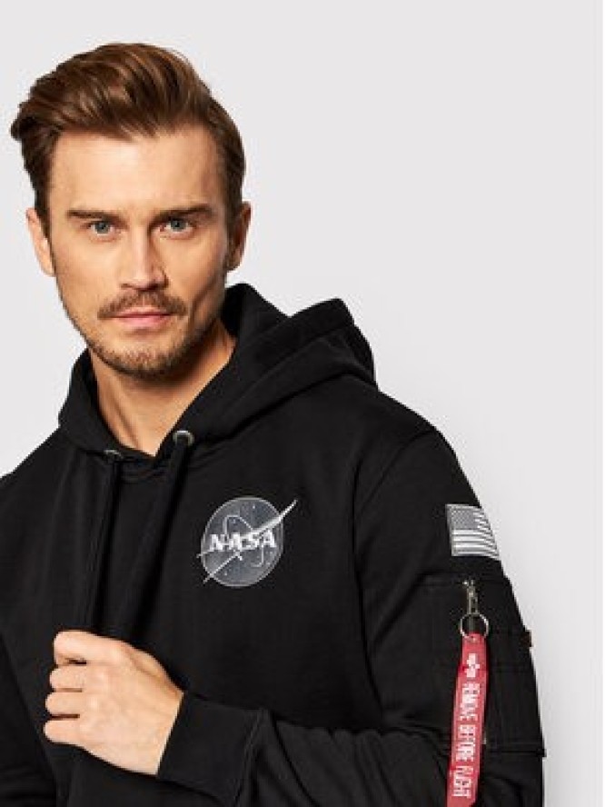 Alpha Industries Bluza Space Shuttle 178317 Czarny Regular Fit