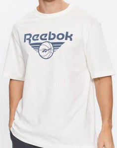 Reebok T-Shirt Basketball IL4435 Biały Regular Fit