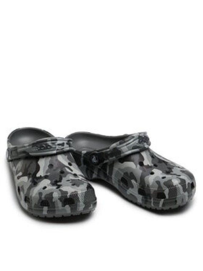 Crocs Klapki Classic Printed Camo Clog 206454 Szary