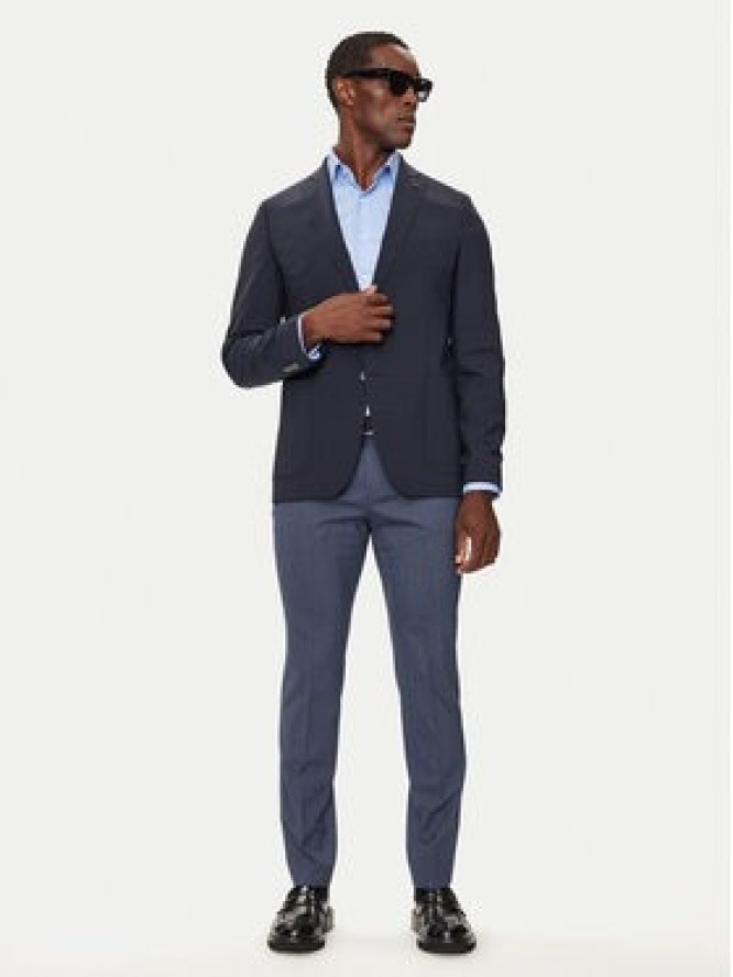 Michael Kors Marynarka MK0SB01003 Granatowy Slim Fit