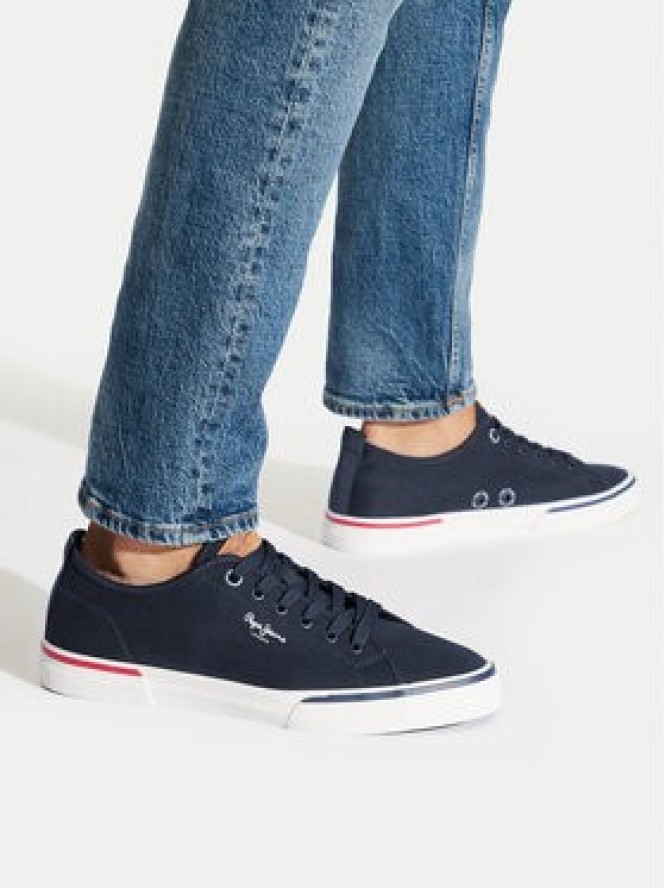 Pepe Jeans Tenisówki Kenton Smart 22 PMS30811 Granatowy