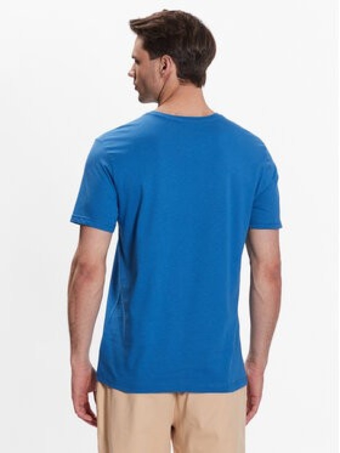 United Colors Of Benetton T-Shirt 3U53J4231 Niebieski Regular Fit