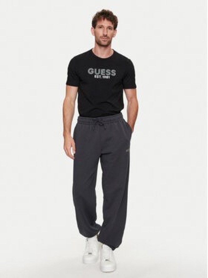 Guess T-Shirt M4YI30 J1314 Czarny Slim Fit