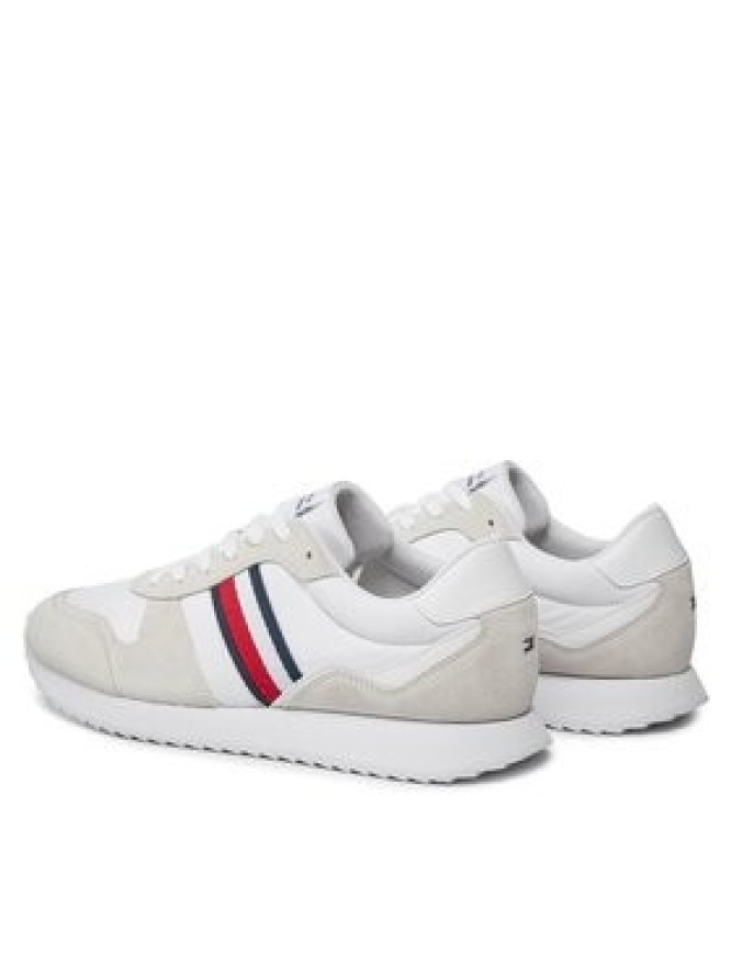 Tommy Hilfiger Sneakersy Runner Evo Mix Ess FM0FM04886 Biały