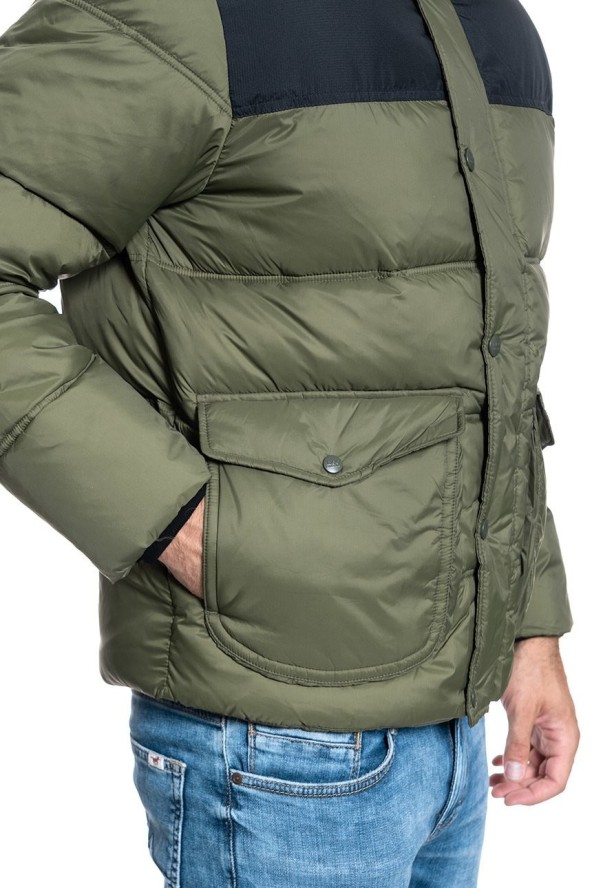 MĘSKA KURTKA ZIMOWA LEE PUFFER JACKET OLIVE GREEN L86NSZNX