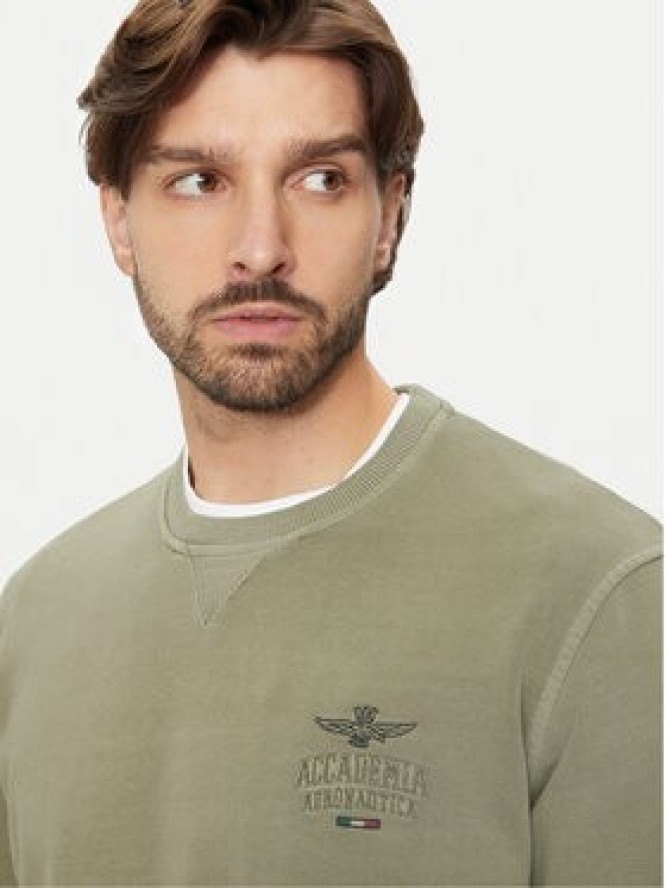 Aeronautica Militare Bluza 242FE1924F560 Zielony Regular Fit