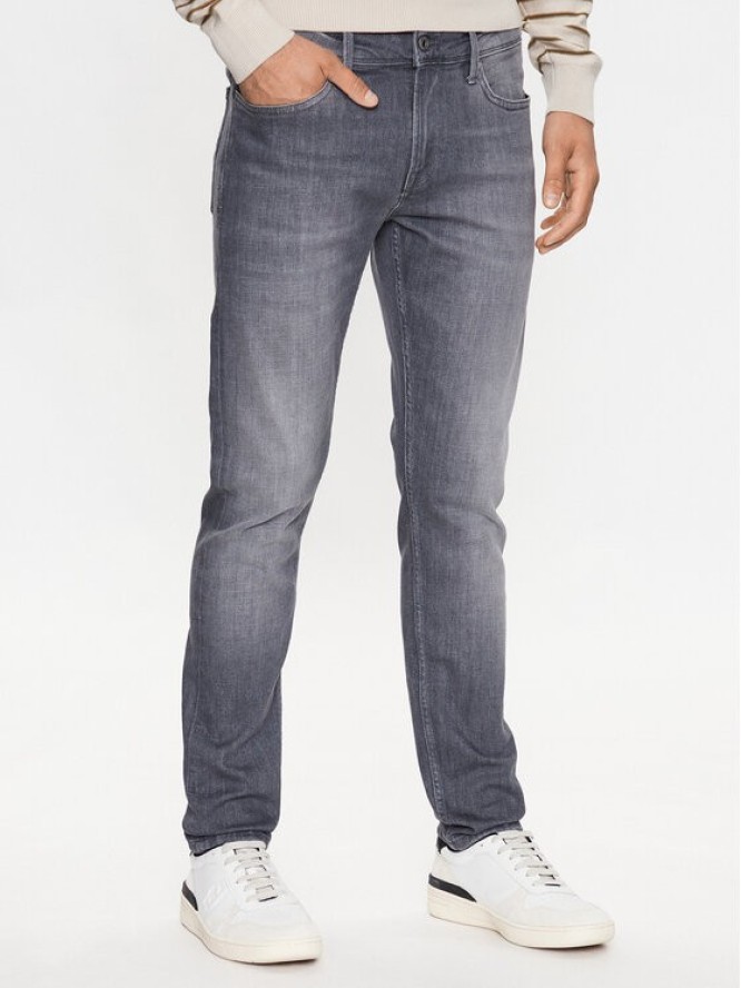 Pepe Jeans Jeansy Finsbury PM206321 Szary Skinny Fit