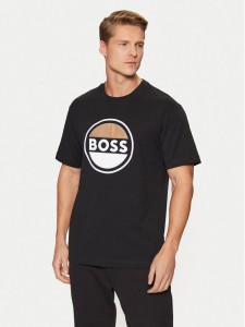 BOSS T-Shirt 50496223 Czarny Regular Fit