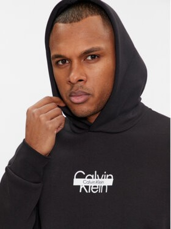 Calvin Klein Bluza Logo K10K112251 Czarny Regular Fit
