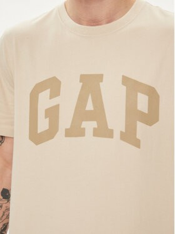 Gap T-Shirt 856659-08 Beżowy Regular Fit