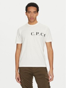 C.P. Company T-Shirt 18CMTS139A005100W Biały Regular Fit