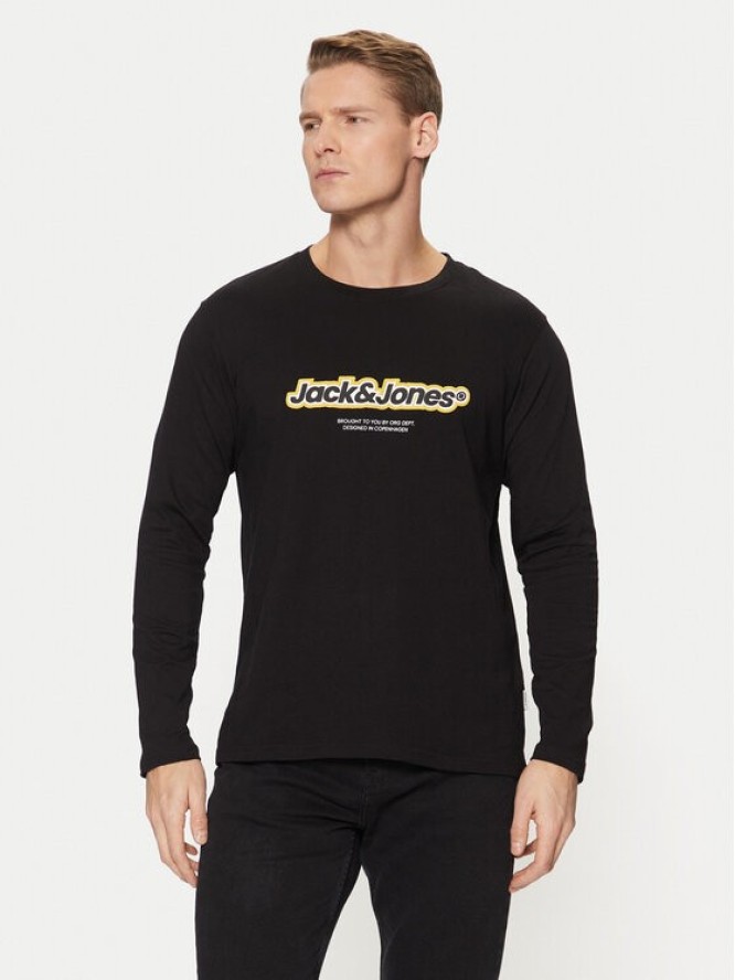 Jack&Jones Longsleeve Vesterbro 12266419 Czarny Relaxed Fit