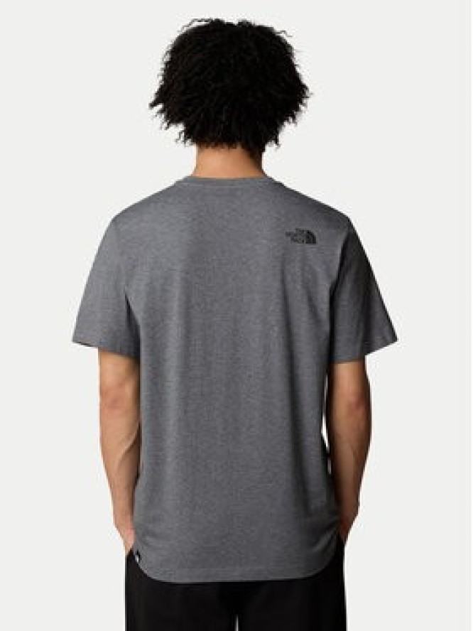 The North Face T-Shirt Easy NF0A8A6C Szary Regular Fit