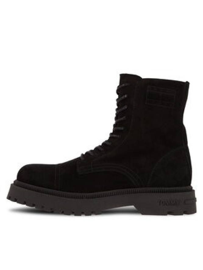 Tommy Jeans Trapery Tjm Casual Boot Suede EM0EM01336 Czarny