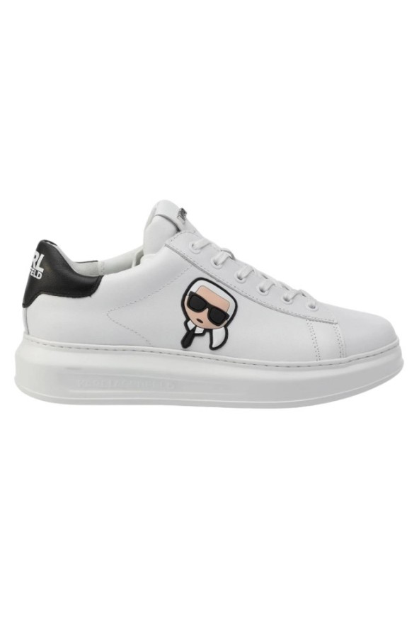 KARL LAGERFELD Białe sneakersy Kapri Nft Lo Lace