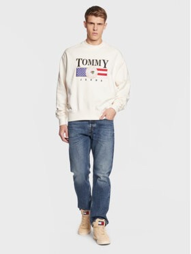 Tommy Jeans Bluza Luxe DM0DM15717 Écru Regular Fit