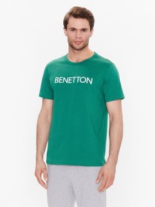 United Colors Of Benetton T-Shirt 3I1XU100A Zielony Regular Fit
