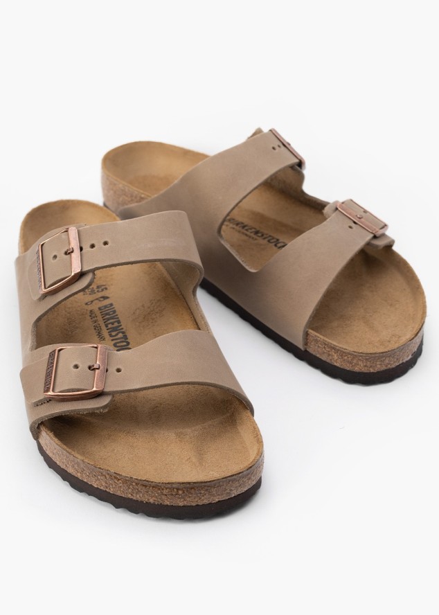 Klapki męskie BIRKENSTOCK ARIZONA LEOI TABACCO BROWN