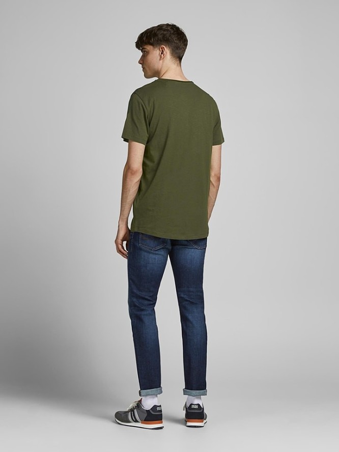 Jack & Jones Koszulka "Basher" w kolorze khaki rozmiar: S