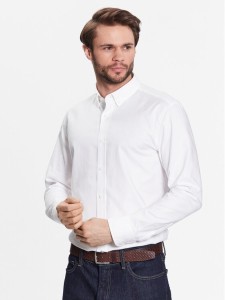 Boss Koszula 50490412 Biały Casual Fit