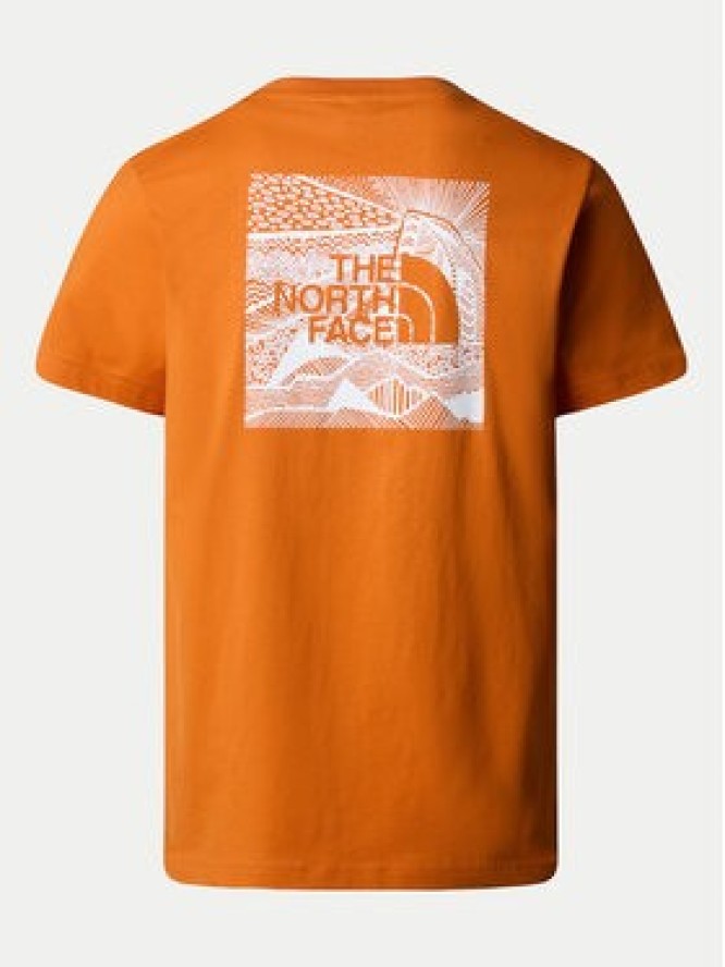 The North Face T-Shirt Redbox NF0A87NV Pomarańczowy Regular Fit