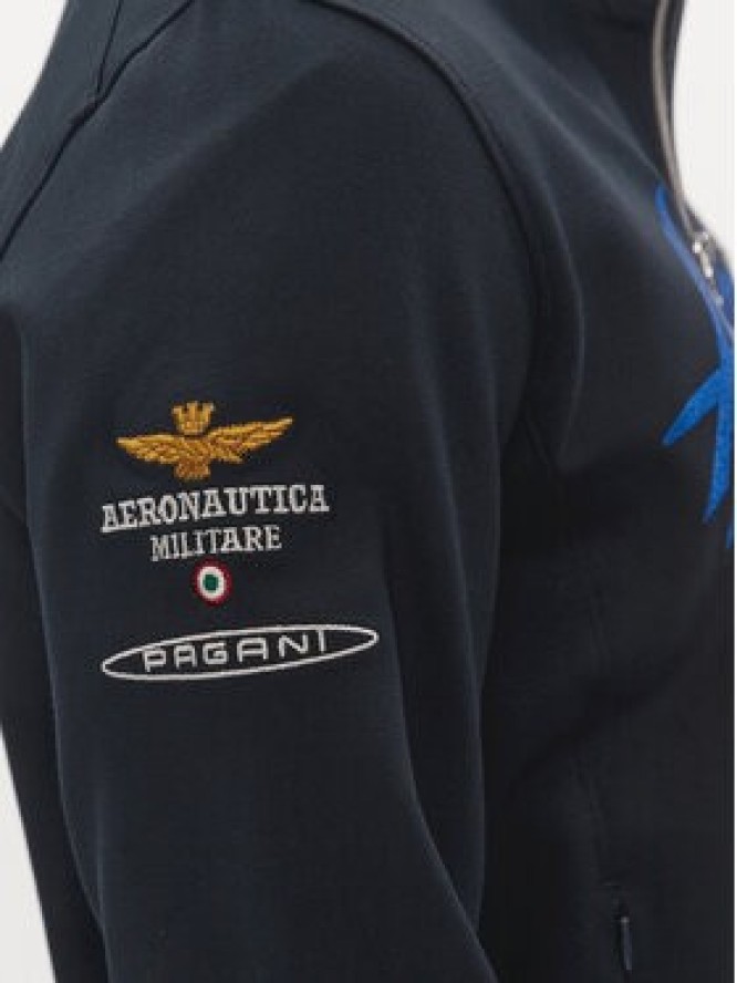 Aeronautica Militare Bluza 241FE1790F509 Granatowy Regular Fit