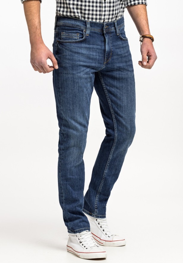 MUSTANG VEGAS SLIM MĘSKIE SPODNIE JEANSOWE JEANSY DŻINSY DENIM BLUE 1015045 5000 883