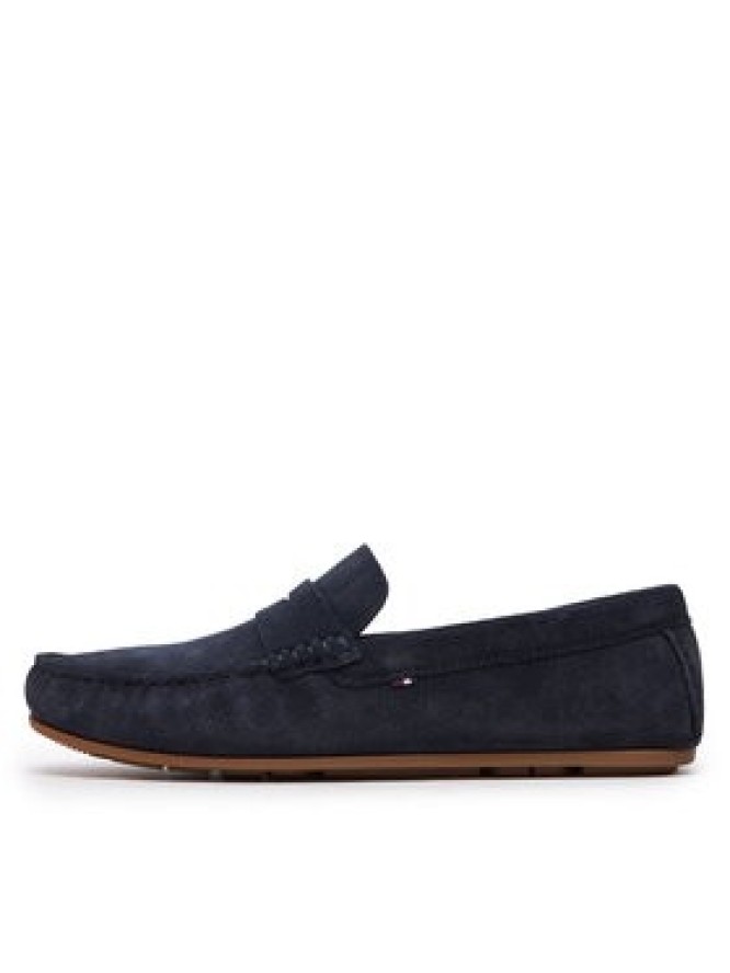 Tommy Hilfiger Mokasyny Casual Hilfiger Suede Driver FM0FM04998 Granatowy