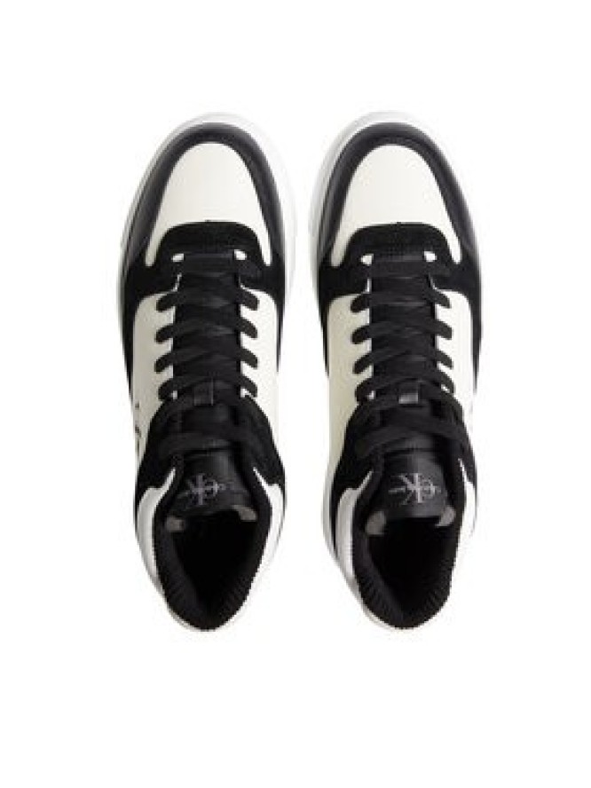 Calvin Klein Jeans Sneakersy Chunky Mid Cupsole Coui Lth Mix YM0YM00779 Czarny