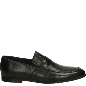 ELEGANCKIE MOKASYNY MĘSKIE 0183 PI BLACK