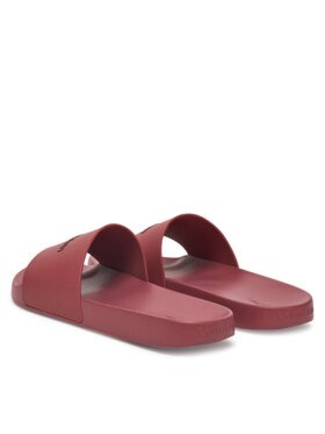 Calvin Klein Klapki Pool Slide Rubber HM0HM00455 Bordowy