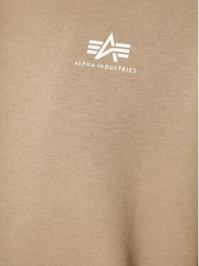 Alpha Industries Bluza Basic Small Logo 196318 Beżowy Regular Fit