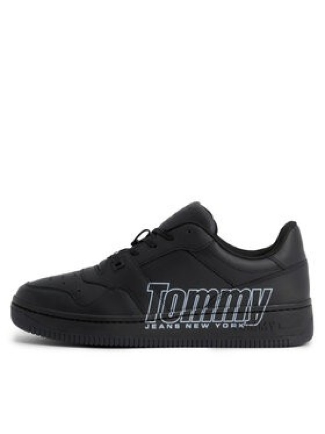 Tommy Jeans Sneakersy Tjm Basket Logo EM0EM01257 Czarny