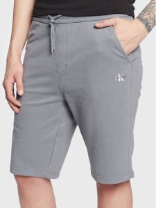 Calvin Klein Jeans Szorty sportowe J30J322915 Szary Regular Fit