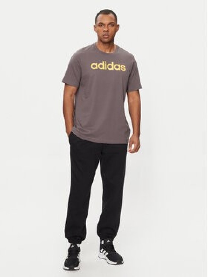 adidas T-Shirt Essentials IS1343 Brązowy Regular Fit
