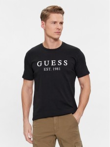 Guess T-Shirt U4RI22 K6YW0 Czarny Regular Fit