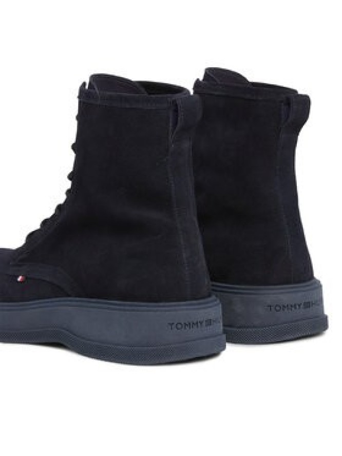 Tommy Hilfiger Trzewiki Th Everyday Core Suede Boot FM0FM04660 Granatowy