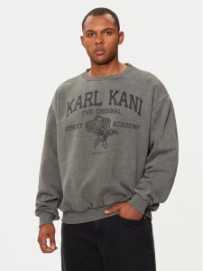 Karl Kani Bluza Street Academy 60290006 Szary Regular Fit