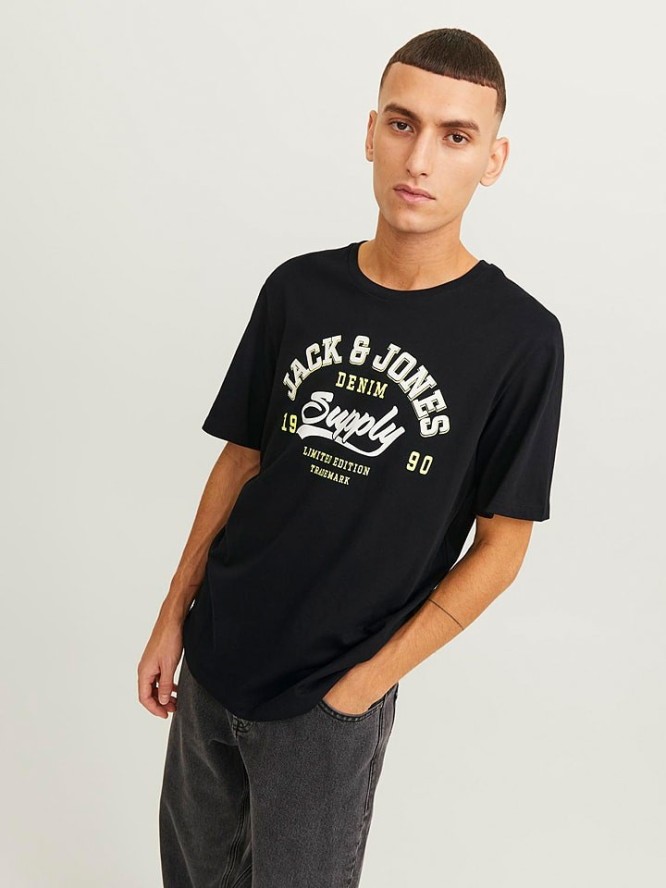 Jack & Jones Koszulka w kolorze czarnym rozmiar: M