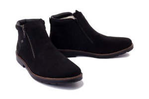 RIEKER TEX 15353-00 black, botki męskie