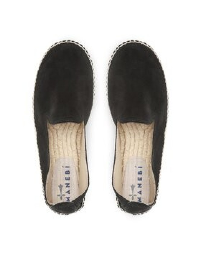 Manebi Espadryle Flat Espadrilles K 1.0 C0 Czarny