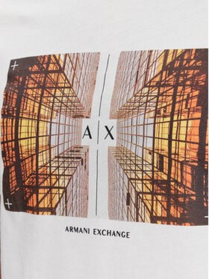 Armani Exchange T-Shirt 3DZTHV ZJBYZ 1116 Biały Regular Fit