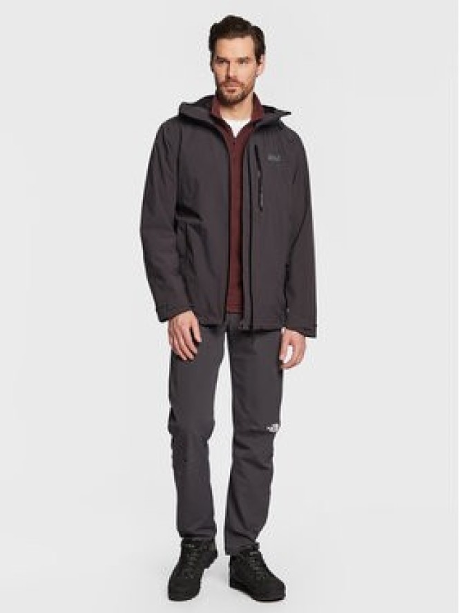 Jack Wolfskin Kurtka przejściowa Go Hike 1114051 Czarny Regular Fit