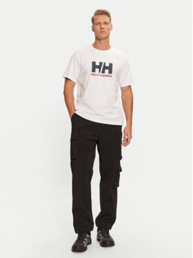 Helly Hansen T-Shirt Logo 30396 Biały Regular Fit