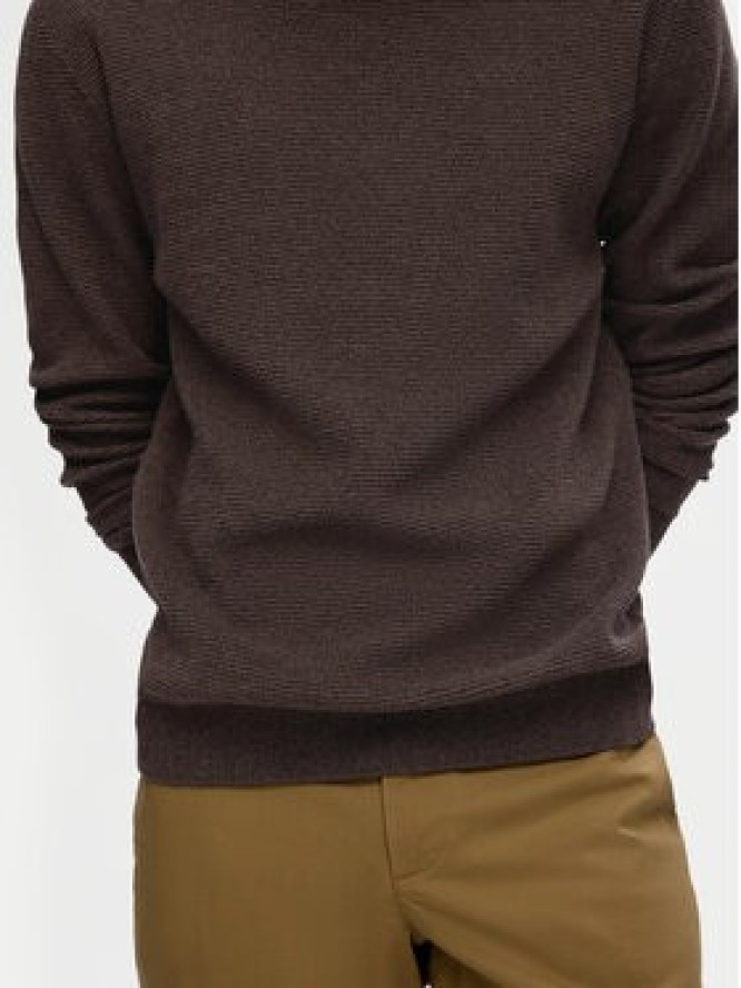 Selected Homme Sweter 16094385 Brązowy Regular Fit